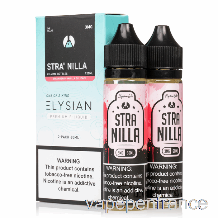 Gâteau Stra'nilla - Elysian Labs - Stylo Vape 120 Ml 6 Mg